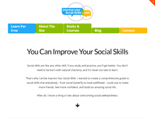 Tablet Screenshot of improveyoursocialskills.com